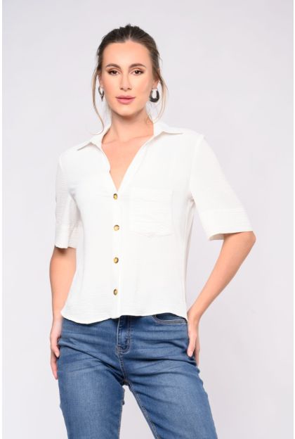 Plain Woven Top