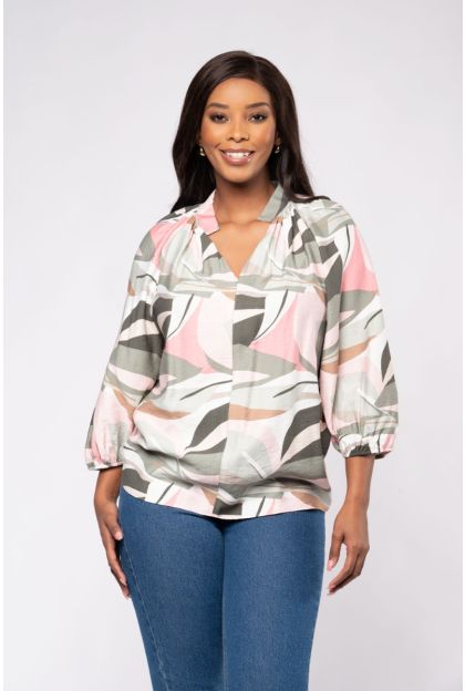 Print Woven Top