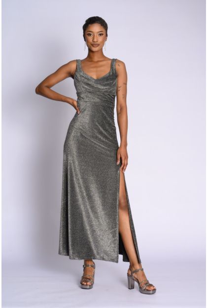 Silver Maxi Dress