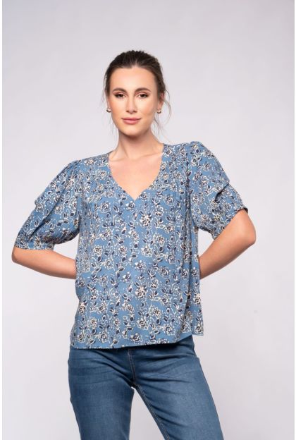 Print Woven Top