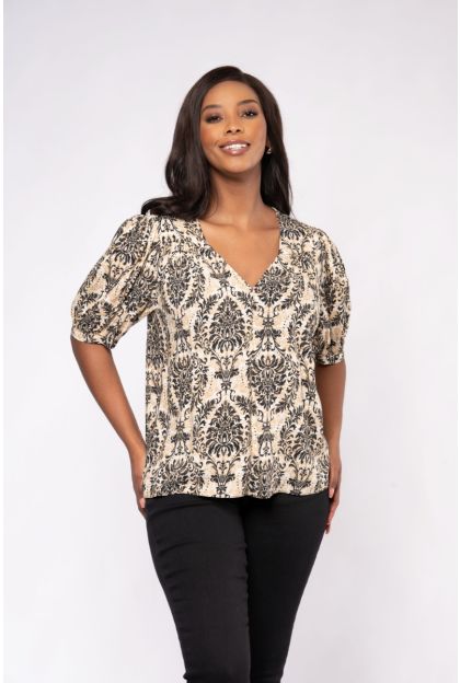 Print Woven Top