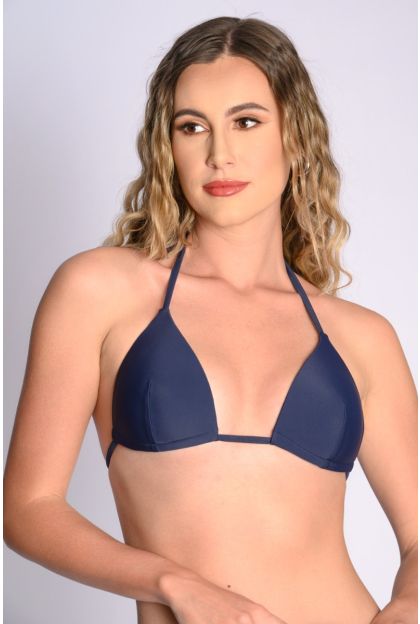 Navy Bikini Top