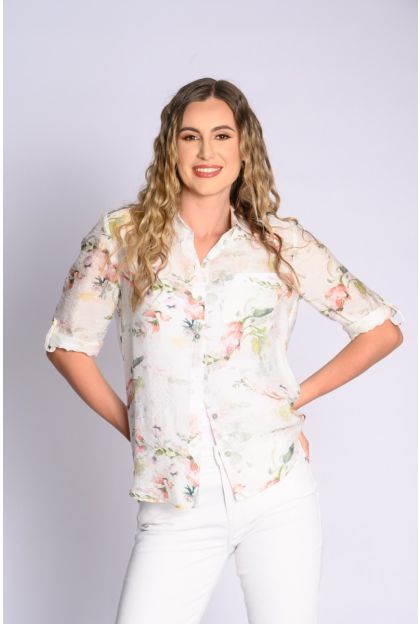 Print Woven Top