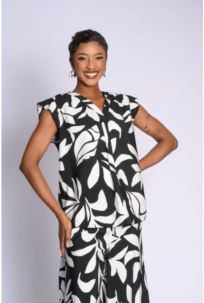 Print Woven Top