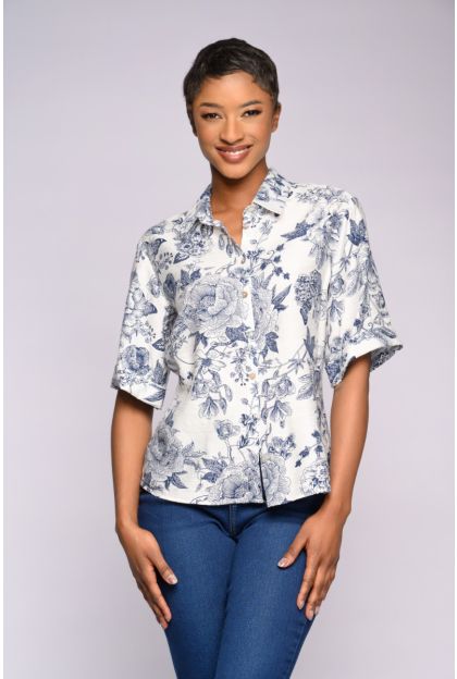 Print Woven Top