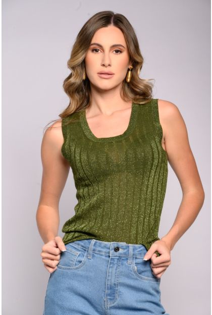 Lurex Green Top