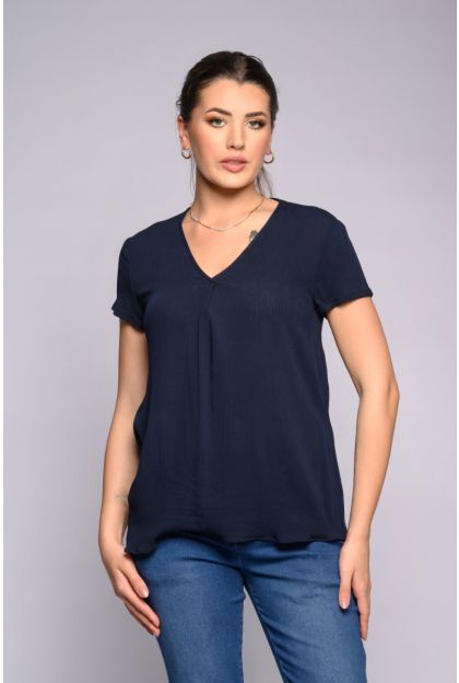 Cap Sleeve Crinkle Top