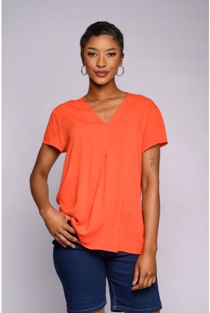 Cap Sleeve Crinkle Top