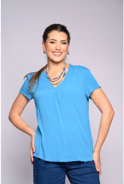 Cap Sleeve Crinkle Top