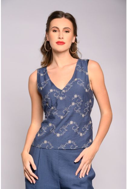Embroidered Top
