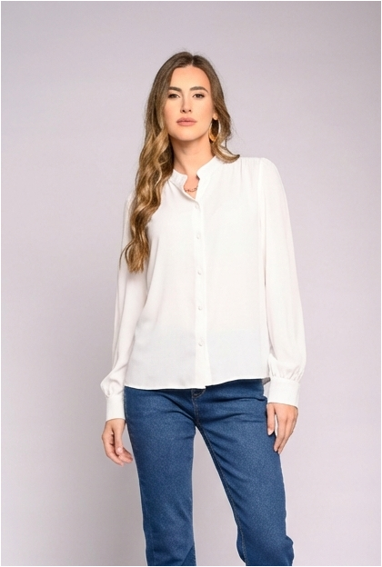 Button Woven Top