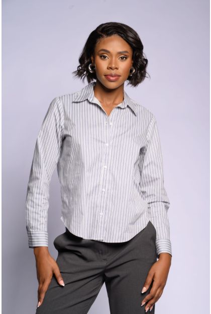 Stretch Cotton Stripe Shirt