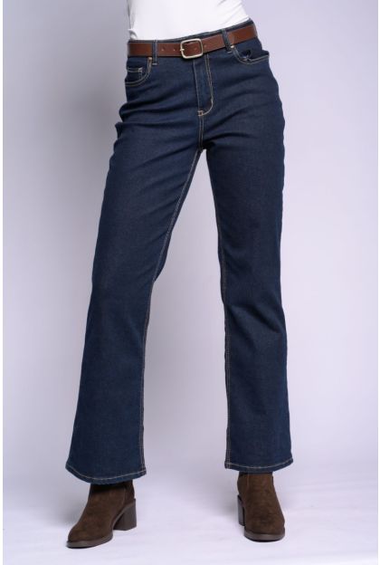 Belted Denim Bootleg