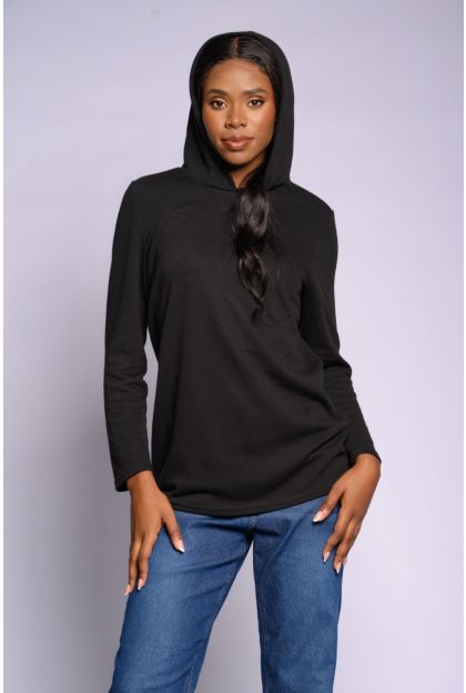 Knit Hoodie Top