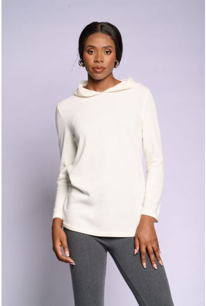 Knit Hoodie Top
