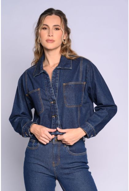 Denim Crop Jacket