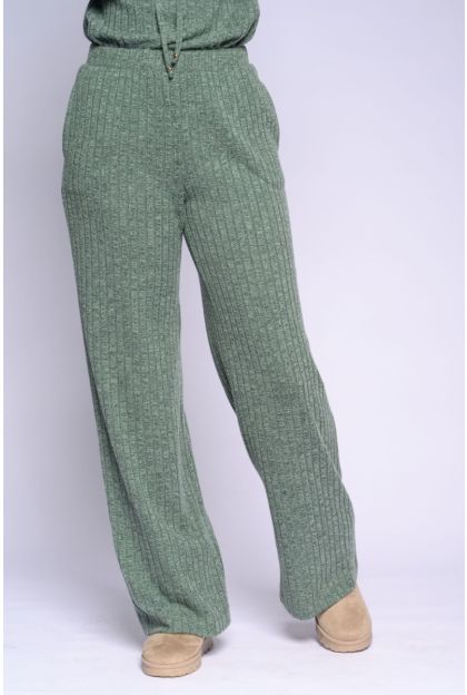 Fluffy Rib Knit Bottom