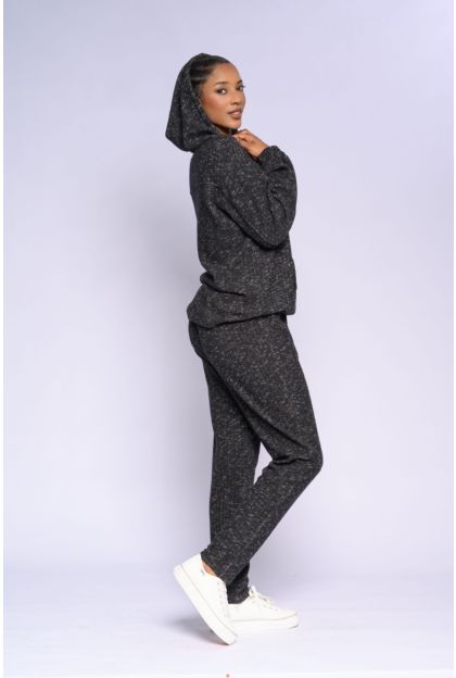 Rib Brushed Melange Top