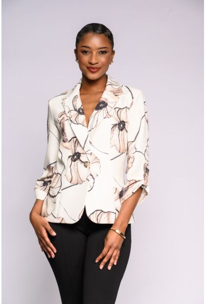 Print Natural LS Jacket