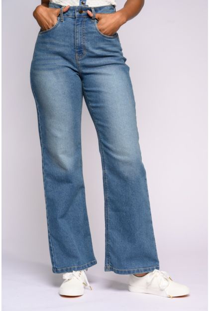 Light Wash Wide Leg Denim
