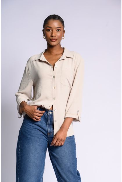 Natural Woven Top