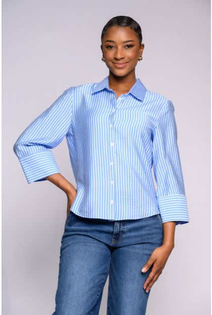 Blue Multi Stripe Shirt