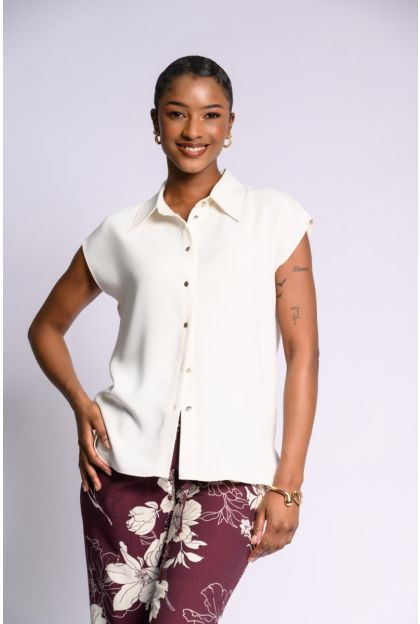 Cream SS Blouse