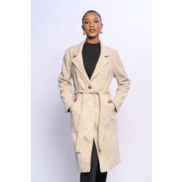 Embroidered Melton Jacket | Contempo Online